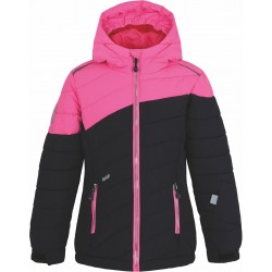 Dívčí lyžařská bunda Loap FULKA, I06J černo růžová