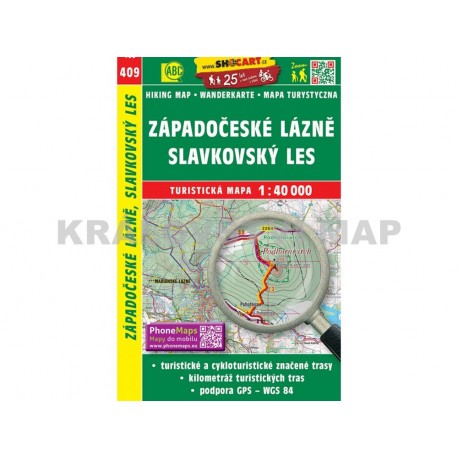 Turistická mapa č. 409 Západočeské lázně, Slavkovský les 1:40 000