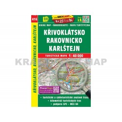 Turistická mapa č. 416 Křivoklátsko, Rakovnicko, Karlštejn 1:40 000