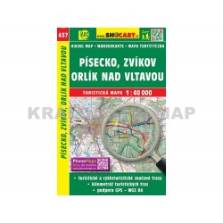 Turistická mapa č. 437 Písecko, Zvíkov, Orlík n. Vlt. 1:40 000