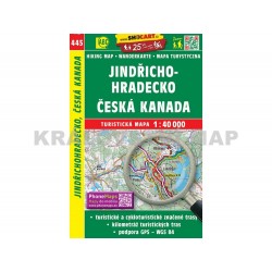 Turistická mapa č. 445 Jindřichohradecko, Česká Kanada 1:40 000