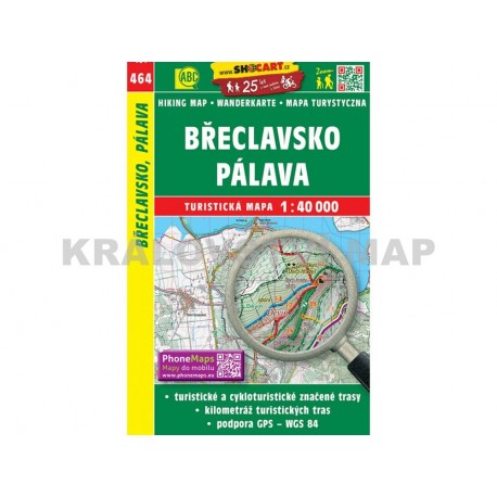 Turistická mapa č. 464 Břeclavsko, Pálava 1:40 000