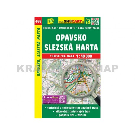 Turistická mapa č. 466 Opavsko, Slezská Harta 1:40 000